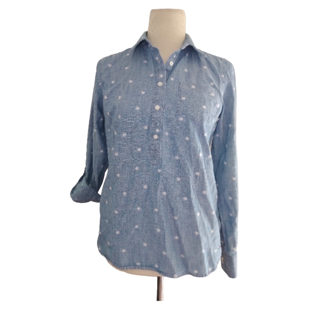 Tommy Hilfiger women denim blouse size S